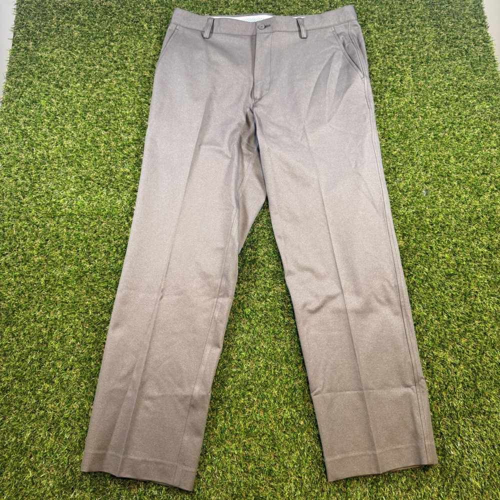 FootJoy Mens Performance Golf Pants Charcoal Gray Flat Front W36 L32 Stretch